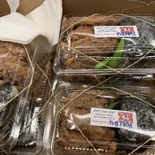 Ordered a bunch of their kombu chicken bentos.