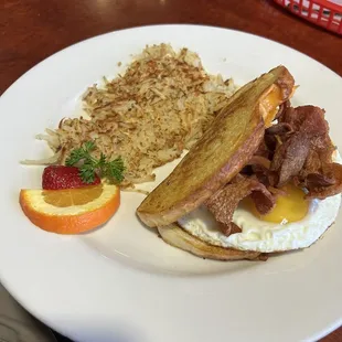 a plate of food on a table