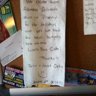 Love this note on the wall!