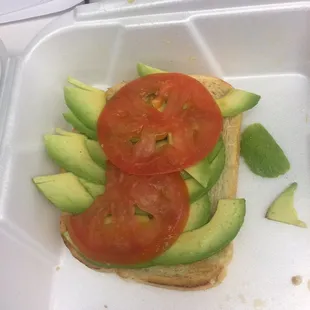 This is what they claim "avocado toast" is. More like bread with some measly avocado
