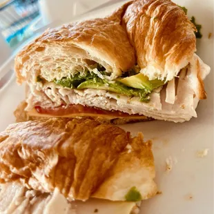 Very fresh "California croissant" sandwich and the Ruben is very good I just forgot to take a picture of it and ate it all.