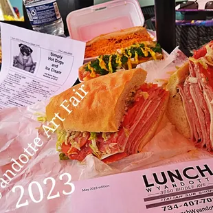 a cut in half sandwich