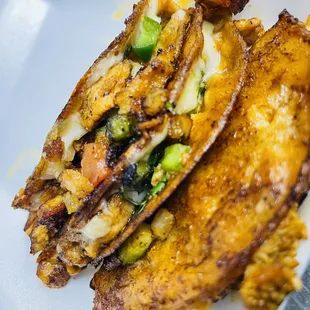 a close up of a sandwich