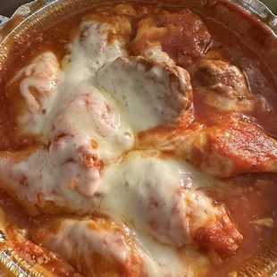 Stuffed Shells with meatballs