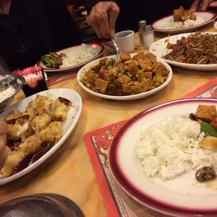 Soy sauce everywhere..