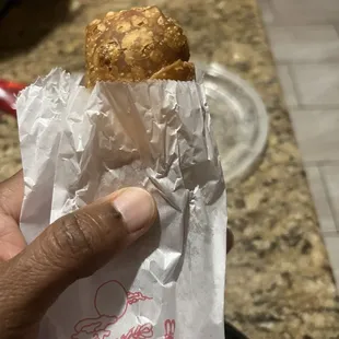 Cheesesteak egg roll- really small