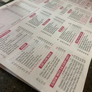 menu, sushi and sashimi