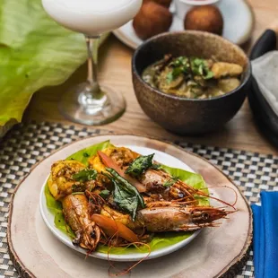 grilled fish, food
