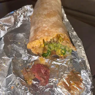 12&quot; Burrito  Meat is extremely rare, cannot eat this at all.