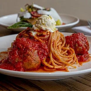 Chitarra with Beef Meatballs