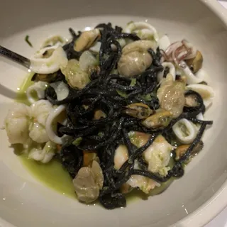 Black Spaghetti with Spicy Frutti di Mare