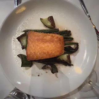 Salmon with Broccolini & Romesco