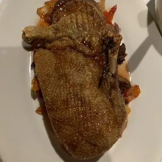 Crispy Duck with Peperonata