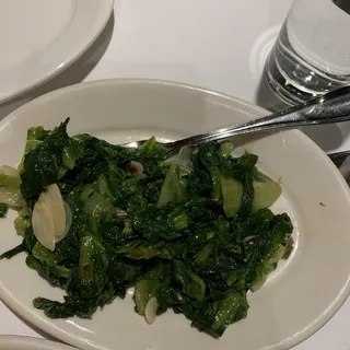 Escarole with Garlic & Chili Flakes