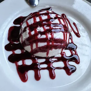 a dessert on a plate