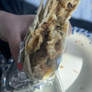 Ándale #1 Breakfast Burrito with chorizo