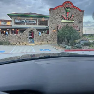 View from parking lot