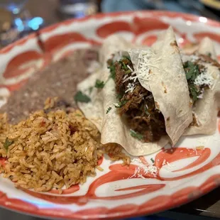 Barbacoa tacos - a bit dry