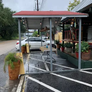 a car parked in a parking lot