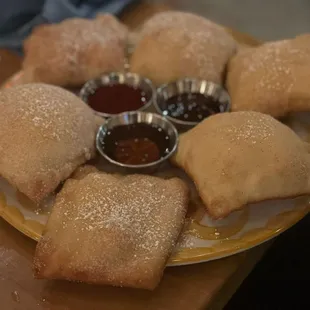 food, dough desserts, donuts