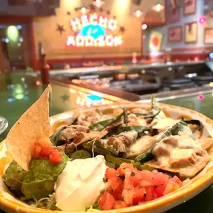 Fajita Nachos con Poblanos**