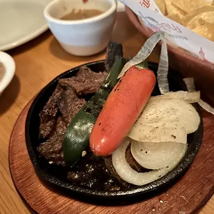 Beef fajitas