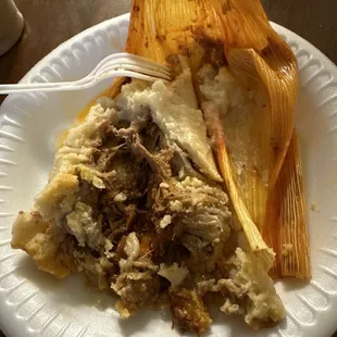 a plate of food on a table