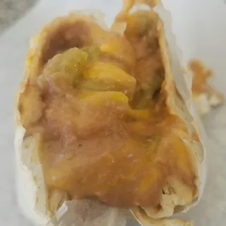 Bean, Cheese and Green Burrito