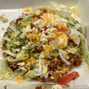 Chicken Tinga Tostada. Pretty much the best food you can get for $4 in Poway.