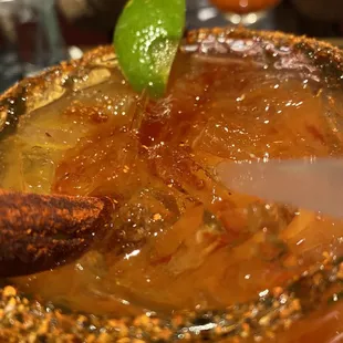 Mango chamoy margarita. Very good mix of all the right things