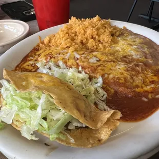 Taco  enchilada