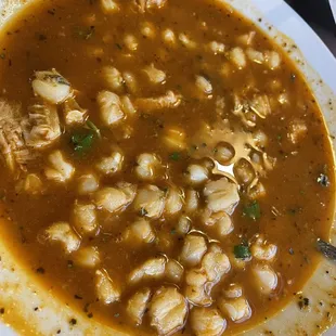 Menudo w/extra hominy.