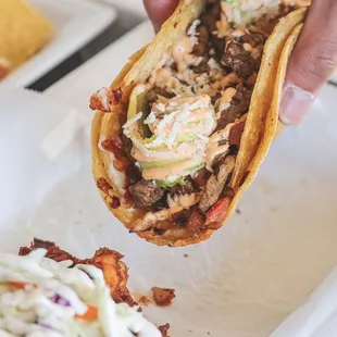 Surf &amp; Turf Taco Food IG: @nomswithsabs