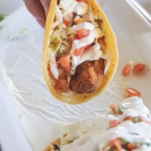 Beer Battered Fish Taco Food IG: @nomswithsabs