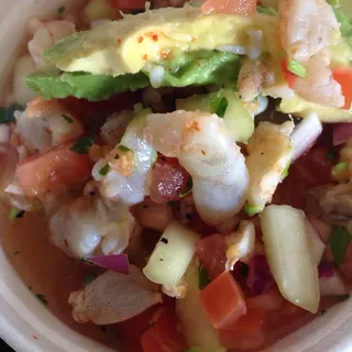 Shrimp Ceviche Tostada