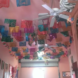 Very colorful ceiling