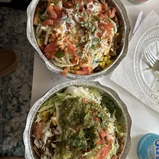 Burrito bowls