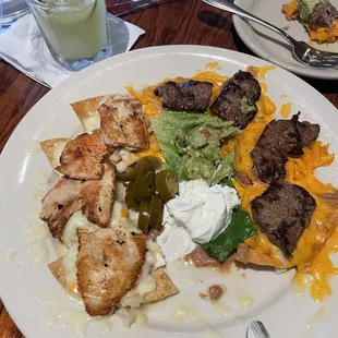 Combo fajita nachos