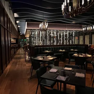 interior, sushi and sashimi