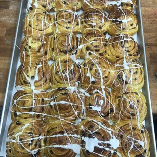 Cinnamon Rolls with raisins