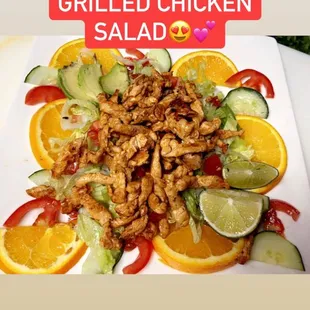 Grilled chicken salad