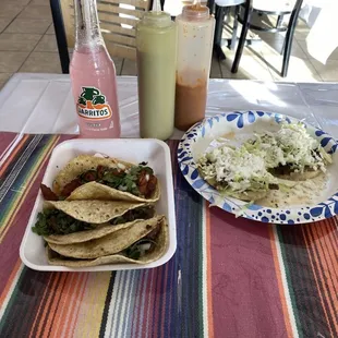 Tacos and sopes