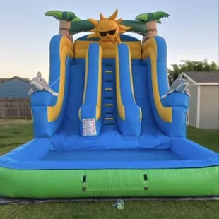 Double-Lane Waterslide