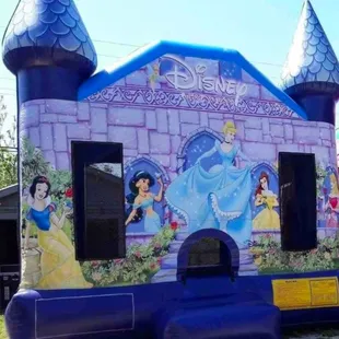 We have an excellent variety of bounce houses! Including the little mermaid and rainbow unicorn.