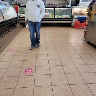 a man standing in a store