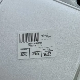 Prepared carnitas by the pound