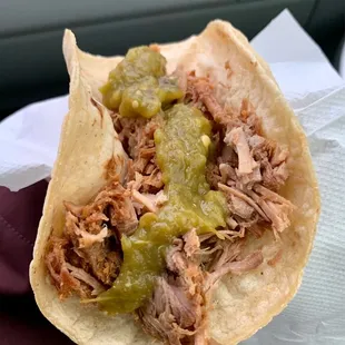 We couldn't wait to get home. We forgot to buy the cilantro and onion.