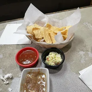 Beans Chips Cabbage and chili
