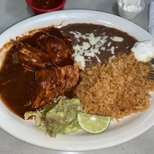 Chicken mole plate