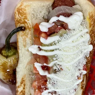 Yum! Sonoran hot dog full of flavor.